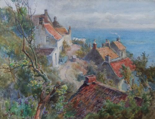 Gilbert Foster "Rooftops, Runswick" Watercolour