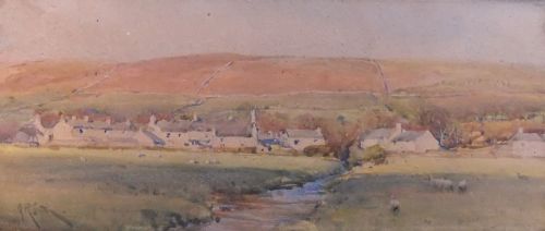 Arthur Reginald Smith Watercolour, "Twilight"