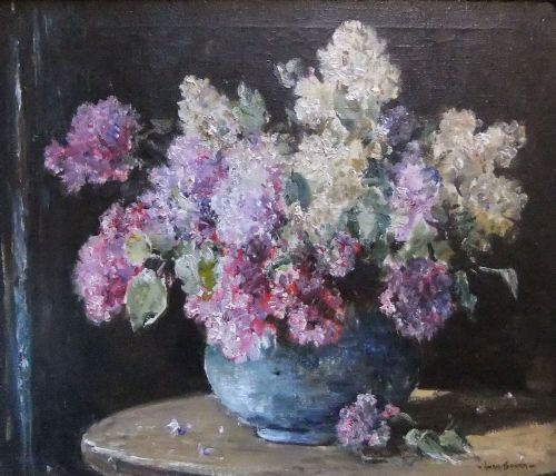 "Still Life with Lilacs" Oil Painting by Owen Bowen