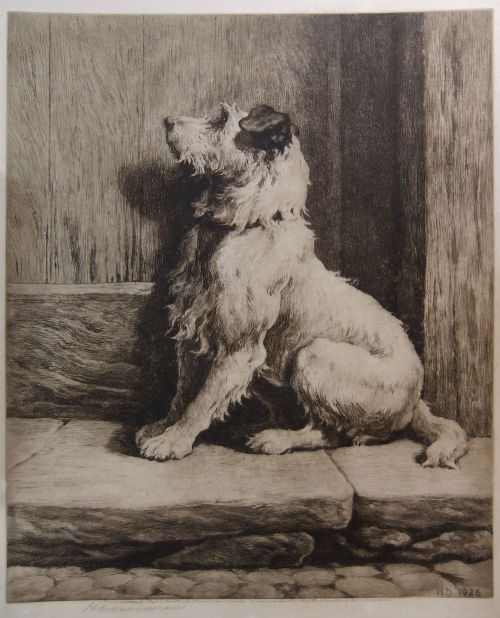 Herbert Dicksee Etching "The Prodigal"
