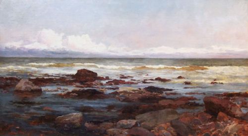 "Coastal Scene" Oil Painting by Lester Sutcliffe