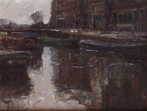 Kershaw Schofield "Holland" Oil Painting