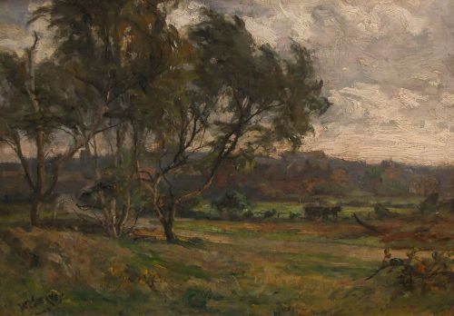 "Ollerton, Nottinghamshire" Oil Painting by William Greaves