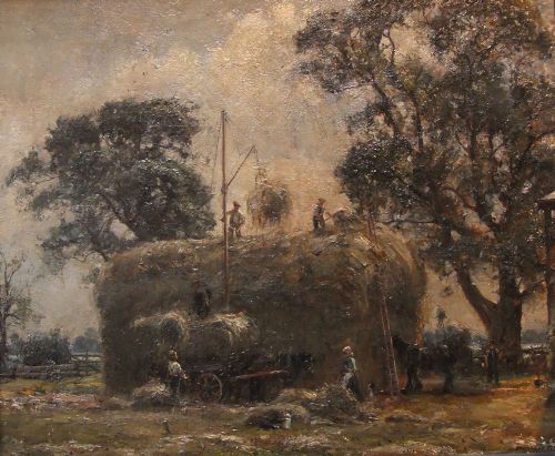 Herbert Royle Oil Painting "Hay Time, Bolton Percy, Yorks."