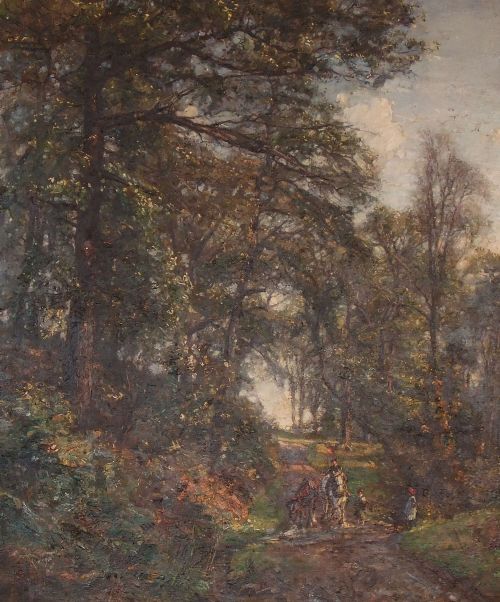 Herbert Royle Oil Painting "Crossing the Ford"