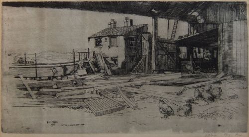 Fred Cecil Jones etching 