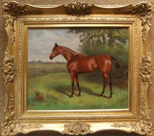 fig 1. Adrian Jones, Oil Painting of the horse