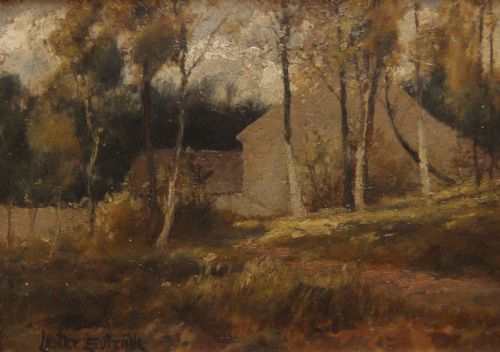 Lester Sutcliffe "A Auvers Sur Oise" Oil Painting