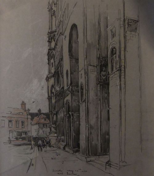 Fred Lawson "Lincoln, May 27th 1930" Watercolour