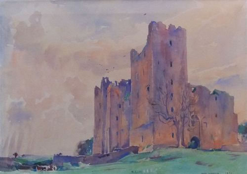 Fred Lawson "Bolton Castle, Wensleydale" Watercolour