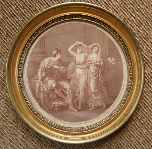 fig 1. Anjelica Kauffman. Pair of stipple engravings