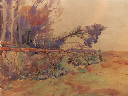 Fred Lawson Watercolour "After the Gale"
