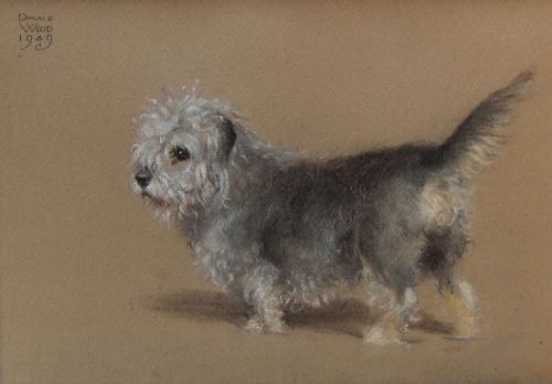 Donald Wood Dog Portrait "Twopence Aged 10 Years"