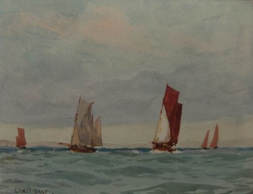 Ernest Dade "A Light Breeze" Watercolour