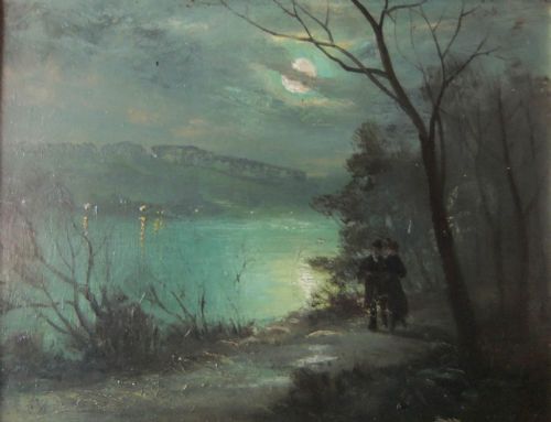 Wilfred Jenkins "Roundhay..leeds" Oil Painting