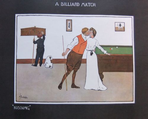 LANCE THACKERAY A BILLIARD MATCH SET OF 4 PRINTS - ADDITIONAL PHOTO 1