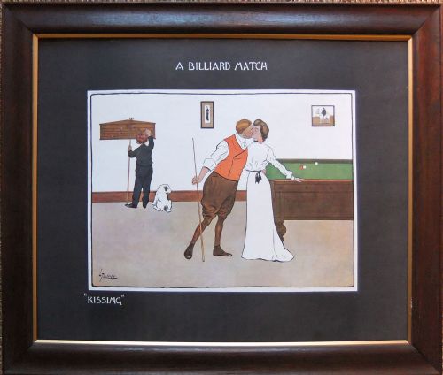 LANCE THACKERAY A BILLIARD MATCH SET OF 4 PRINTS - ADDITIONAL PHOTO 6