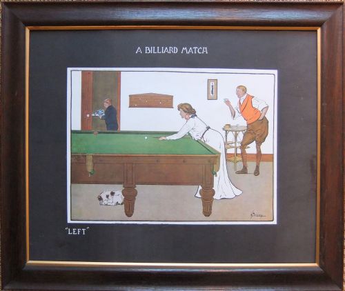 LANCE THACKERAY A BILLIARD MATCH SET OF 4 PRINTS - ADDITIONAL PHOTO 7