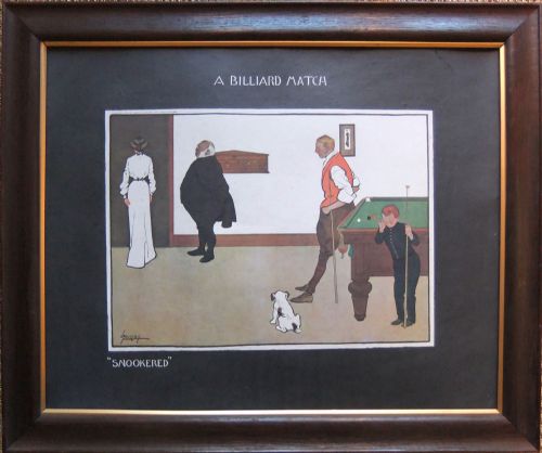 LANCE THACKERAY A BILLIARD MATCH SET OF 4 PRINTS - ADDITIONAL PHOTO 8