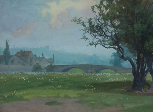 John Dobby Walker "Apperley Bridge" Yorkshire Watercolour