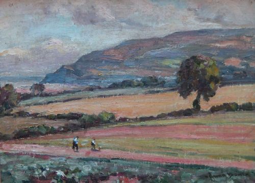 Owen Bowen "Hurlstone Point, Porlock" Oil Painting