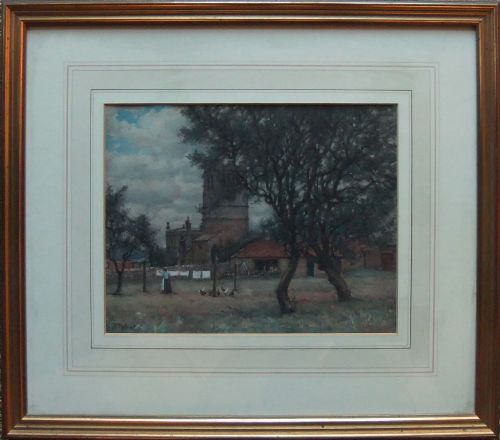 John Dobby Walker "Well.."  Bedale Yorkshire, Watercolour