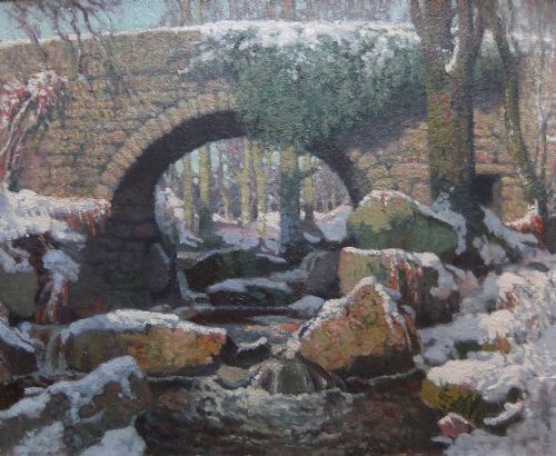 Stanley Royle "Winter" Oil Painting
