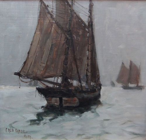 Frederick Dade "Off the Yorkshire Coast" Oil Painting