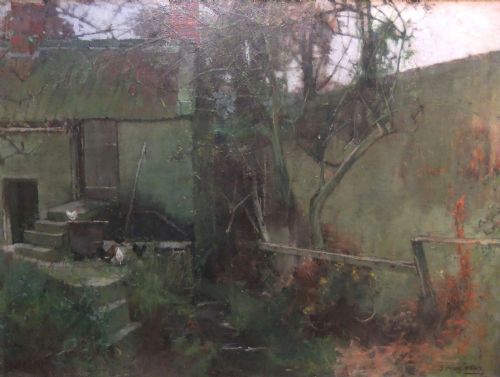 J. Henry Inskip "A Cottage Holding, North Yorkshire" Oil Painting