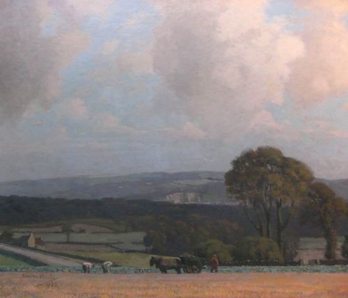 Walter Laister "A Derbyshire Landscape" Oil Painting