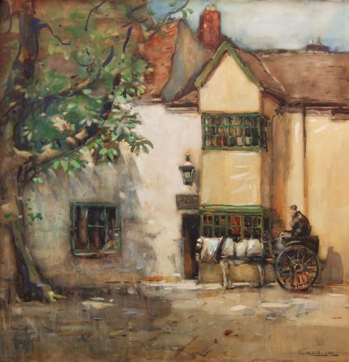 Fred Lawson "The Inn" Watercolour