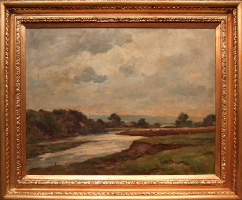 Owen Bowen "The Wharfe at Harewood" Oil Painting