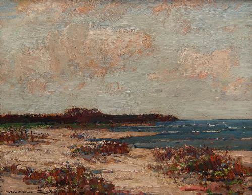 Kershaw Schofield "On the Yorkshire Coast"oil on Panel