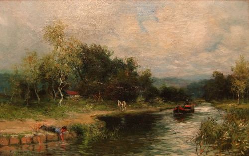 Maud Raphael Jones "View near Marple" oil painting