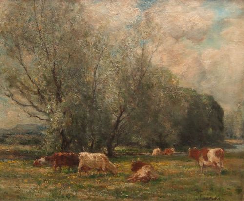 Owen Bowen "East Linton Dunbar Scotland" Oil Painting