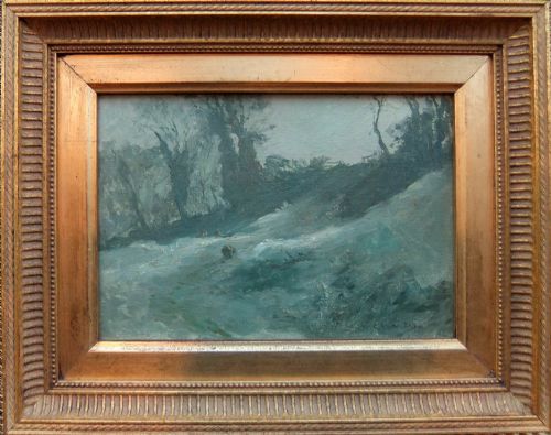 WILLIAM CAVE DAY FROSTY MORN OIL PAINTING - ADDITIONAL PHOTO 1