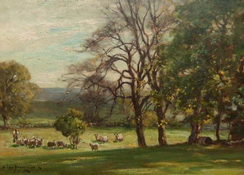Owen Bowen "New Pastures" Oil Painting