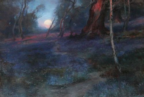 Gilbert Foster  "The Dusk That Follows Evensong" Oil Painting