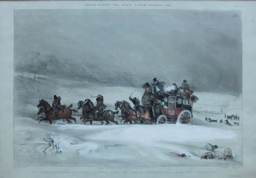 fig 1. Pollard Rare set of 4 coaching prints