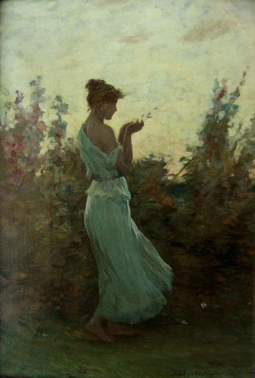 George Wetherbee "A West Wind" Oil Painting