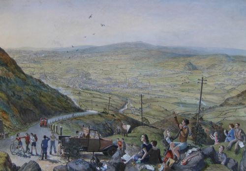 Fred Cecil Jones "Rochdale" Watercolour