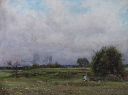John D. Walker "York Minster" Watercolour
