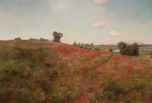 J.henry Inskip "Nature's Garden" Oil on Canvas