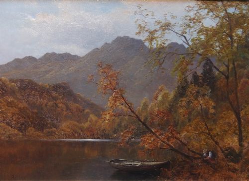 James Lees Bilbie "Loch Katrine & Ben Venue" Oil Painting