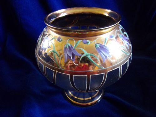 Art Nouveau Enamelled & Gilded Glass Vase