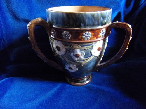 Royal Doulton Stoneware Loving Cup/tyg Circa 1900