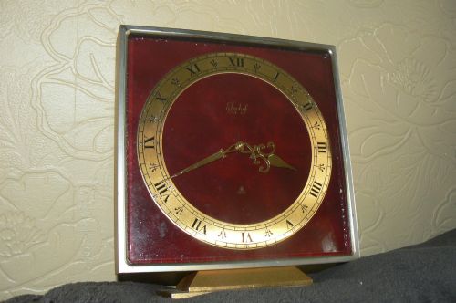 Art Deco Style Swiss Imhof Gilt Bronze Mantel Clock