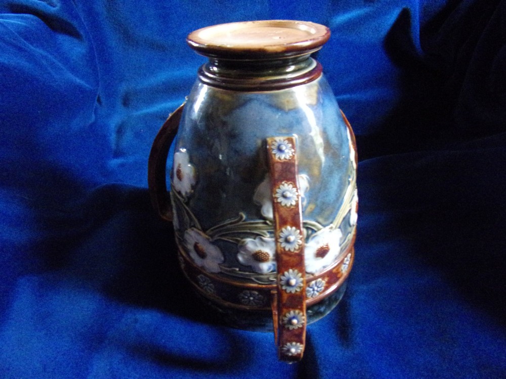 ROYAL DOULTON STONEWARE LOVING CUP/TYG CIRCA 1900 View V