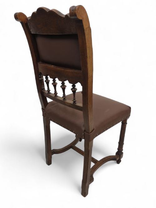 ANTIQUE RENAISSANCE REVIVAL DINING CHAIRS SET OF 6 C18901910 - ADDITIONAL PHOTO 3