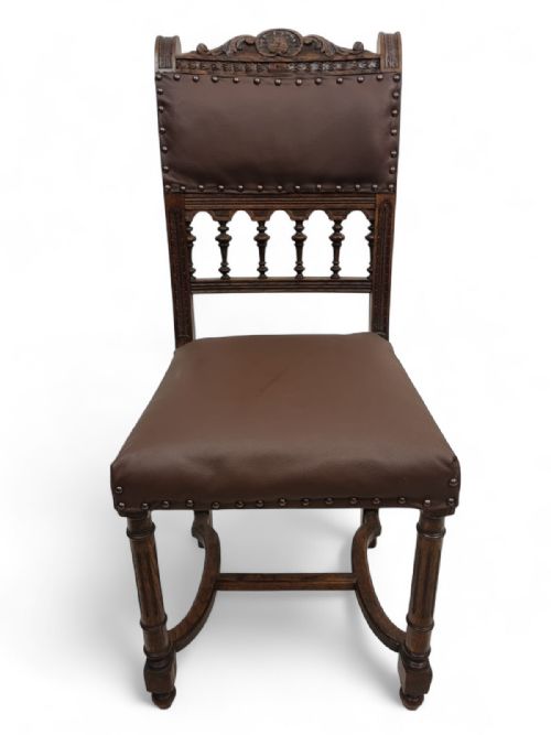 ANTIQUE RENAISSANCE REVIVAL DINING CHAIRS SET OF 6 C18901910 - ADDITIONAL PHOTO 6